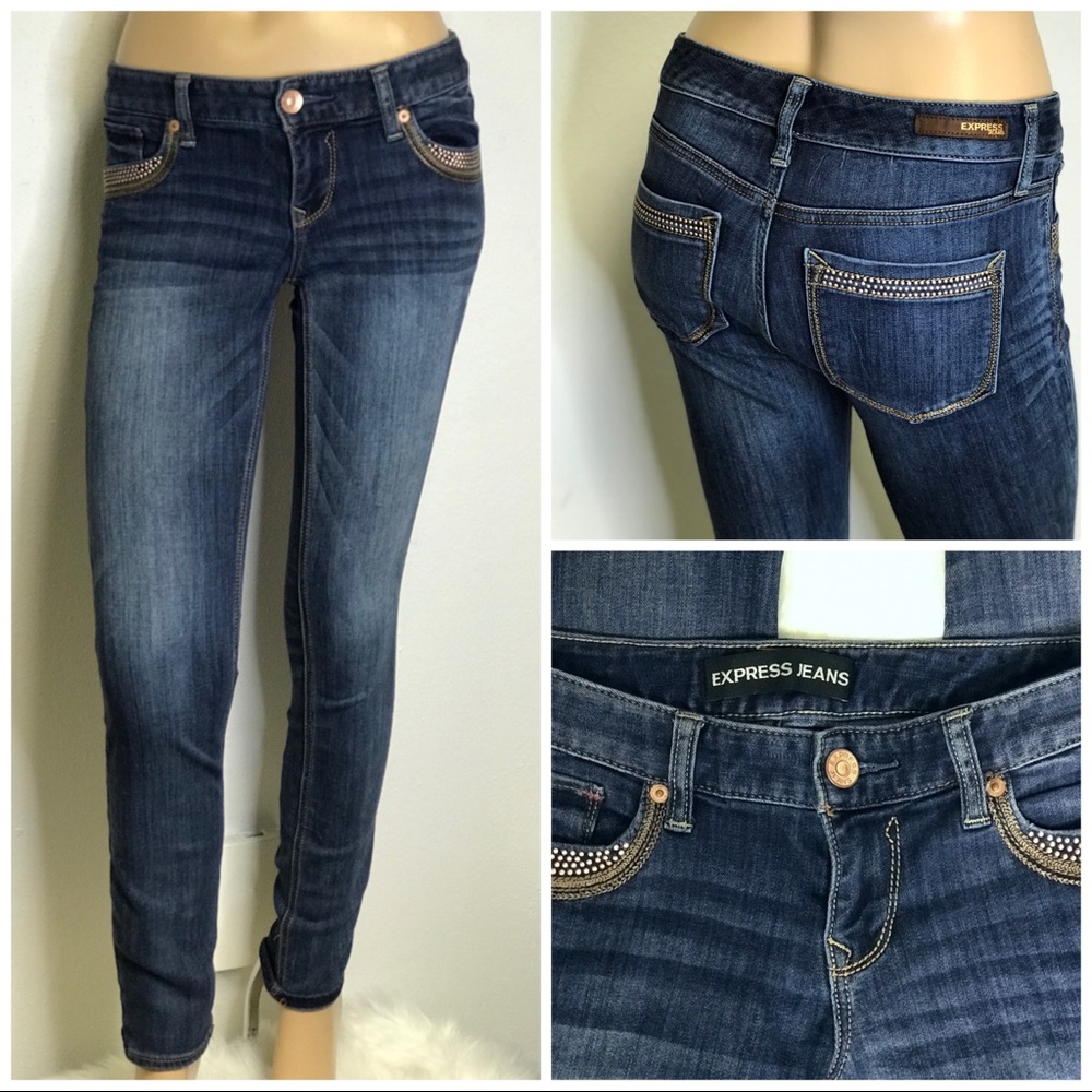 Express Embellished Jeans